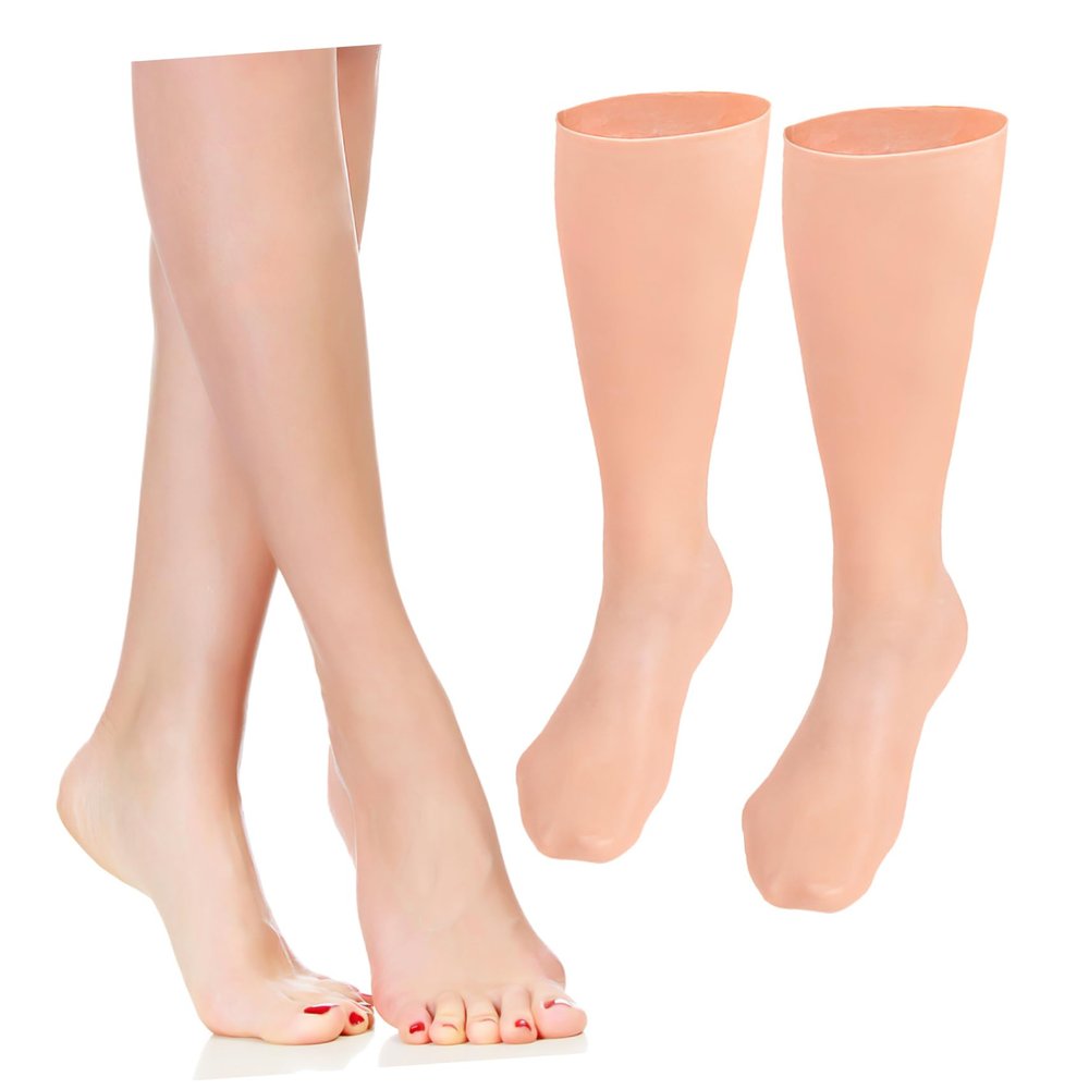 Beaupretty Moisturizing Foot Care Socks Elastic Long Cracking Covers for Dry Skin Exfoliating Hydration Treatment Soft Comfortable Fits Washable Reusable