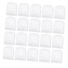 Beaupretty 100pcs Pre Cut Facial Gauze Mask Sheets for Spa Use Disposable Face Cover with Eye Nose Mouth Openings Soft Breathable Mesh for Skin Care and Facial Cream Treatments view 1