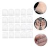 Beaupretty 100pcs Pre Cut Facial Gauze Mask Sheets for Spa Use Disposable Face Cover with Eye Nose Mouth Openings Soft Breathable Mesh for Skin Care and Facial Cream Treatments view 2