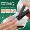 BALUCA Straight Toenail Clippers for Thick Nails | Heavy Duty Toenail Clippers for Seniors & Adults | Flat Edge Nail Clipper with Protective Case | Ideal Christmas Stocking Stuffers for Men & Women view 2