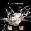 PAXA Mini Electric Shaver for Men,9000RPM Electric Razor for Men,Magnetic Dual-Head Rotary Pocket Shaver IPX7 Waterproof Wet & Dry for Shaving Face,USB-C Rechargeable for Home,Car,Travel(Yellow) view 4