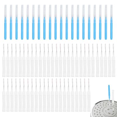 70pcs Shower Head Cleaning Tools, Multi-Size Showerhead Cleaner Picks Anti-Clogging Cleaning Brush 2 Styles Unclogger Accessories for Small Holes Faucets Sink Gaps Nozzles