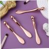 Beaupretty 6 Pcs Rose Gold Eye Cream Applicator with Metal Beauty Roller and Makeup Spatula Facial Massage Tool for Delicate Skin Portable Skincare Accessory for Women view 4