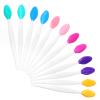 12 Pcs Silicone Scrub Lip Brush Double Side Lip Scrubber Exfoliator Nose Clean Blackhead Removal Brushes Pore Scrub Cleaning Brush Tool for Exfoliating Massaging Removal Color Skin Care DIY Mask view 1