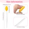 12 Pcs Silicone Scrub Lip Brush Double Side Lip Scrubber Exfoliator Nose Clean Blackhead Removal Brushes Pore Scrub Cleaning Brush Tool for Exfoliating Massaging Removal Color Skin Care DIY Mask view 2