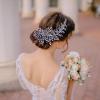 10 Wedding Hair Comb With Crystals And Pearls, Elegant Side Comb For Brides, Rhinestone Bridal Accessories view 2