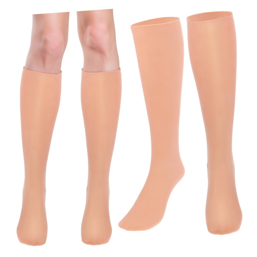 Ipetboom Long Moisturizing Socks for Women and Elastic Sebs Foot Covers for Dry Cracked Skin Breathable Hydrating Treatment Reusable and Lightweight for Outdoor Travel