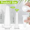 Classicseali 4 Pcs Facial Cups for Face,Silicone Facial Suction Cups, 2 Different Sizes of Silicone Facials Cuppings Tool for Anti-Aging Massage, Facials Cupping Set for Face, Neck, Eyes, White view 2
