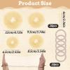 40 PCS Hair Bun Maker Set Donut Bun Maker Set Buns Makers and Hair Nets Sets Hairs Accessory Sets with 4 Buns Makers for Women 10 Brown Invisible Nets 6 Hairs Elastic Bands and 20 U Bobby Pins(Beige) view 2