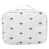BAFOVY Travel Cosmetic Bag Toiletry Bag Nylon Large Capacity Portable for Makeup Brushes Skincare with Fashionable Design (A-Style (White)-Thickened) view 3