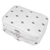 BAFOVY Travel Cosmetic Bag Toiletry Bag Nylon Large Capacity Portable for Makeup Brushes Skincare with Fashionable Design (A-Style (White)-Thickened) view 4