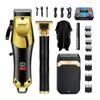 Advanced Electric Hair Cutting Machine, USB Charging Trimmer, delicately Designed Portable Hair Clipper, Easy to use a Gift(Black Gold Suit B) view 1