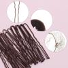 40 PCS Hair Bun Maker Set Donut Bun Maker Set Buns Makers and Hair Nets Sets Hairs Accessory Sets with 4 Buns Makers for Women 10 Brown Invisible Nets 6 Hairs Elastic Bands and 20 U Bobby Pins(Brown) view 3