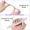 100 Pcs Nail File Set, Emery Board Nail Files for Natural Nails 180/240 Grit Nails Double Sided File Shaping Fingernail Filers Manicure Tools, Reusable view 4