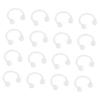 CONGARTENO 18pcs Acrylic Transparent Nose Rings and Lip Jewelry for Women Comfortable Lightweight Nose Piercing Accessories Kit Decor for Daily Wear and Party Costumes view 1