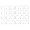 COOLHIYA 18pcs Acrylic Nose Rings and Lip Piercing Decor Transparent Nasal Piercing Accessories Chic Nose Studs for Women Comfortable Hypoallergenic Jewelry Kit view 1
