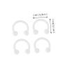 COOLHIYA 18pcs Acrylic Nose Rings and Lip Piercing Decor Transparent Nasal Piercing Accessories Chic Nose Studs for Women Comfortable Hypoallergenic Jewelry Kit view 3