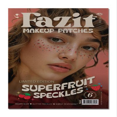 Fazit Makeup Patches - Superfruit Speckles - Glow Up Make-Up Patches - Cute Glitter Makeup Accessories for Women - Cosmetic Glitter for Face
