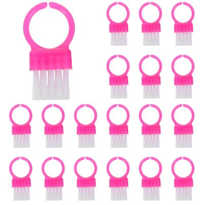 FOMIYES 100pcs Plastic Nail Cleaning Brush Set Heavy Duty Fingernail Scrubbing Brushes Portable Nail Brush for Women And Men Home Manicure Tools Pink