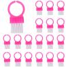 FOMIYES 100pcs Plastic Nail Cleaning Brush Set Heavy Duty Fingernail Scrubbing Brushes Portable Nail Brush for Women And Men Home Manicure Tools Pink view 1