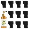 10 PCS Coffee Syrup Pump Caps, Black Rubber Syrup Pump Covers for Sugar, Condiments, Olive Oil, Liquor Bottle, Lotion Pumps view 1