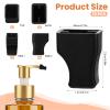 10 PCS Coffee Syrup Pump Caps, Black Rubber Syrup Pump Covers for Sugar, Condiments, Olive Oil, Liquor Bottle, Lotion Pumps view 2