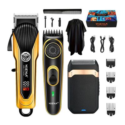 Advanced Hair Cutting Tools 3-Piece Set, Electric Trimmer Set, USB Charging, Cordless use, Men's Razor. Designed for You