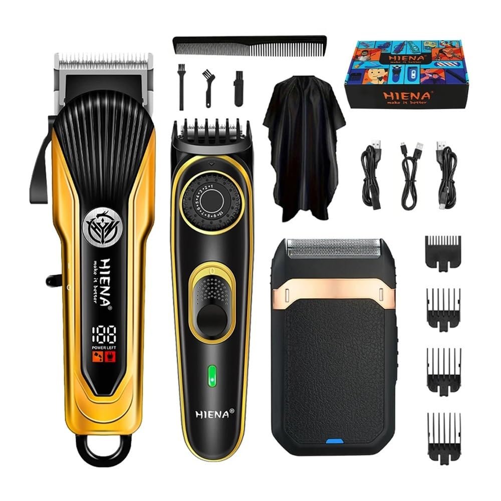 Advanced Hair Cutting Tools 3-Piece Set, Electric Trimmer Set, USB Charging, Cordless use, Men's Razor. Designed for You