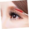 Beaupretty 10pcs Eyelash Extension Brush Wands with Glitter Transparent Tubes Lash Brow Comb Eyebrow Makeup Spoolies for Salon and Home Use Easy to Hold Gentle Skin for Separating and view 2