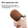 Self Tanning Mitt Set 3 in 1, Professional Back Applicator with Tanning Mitt and Mini Mitt, 23.2 Inch Back Strap, Self Tan Application Kit (Brown) view 3