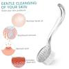 Wakauto 3pcs Nail Cleaning Brushes with Protective Covers Ergonomic Handle Fingernail Scrubber for Hands and Feet Dense Stiff Bristles Exfoliator Scrub Tool for Thorough Dirt Removal and view 2