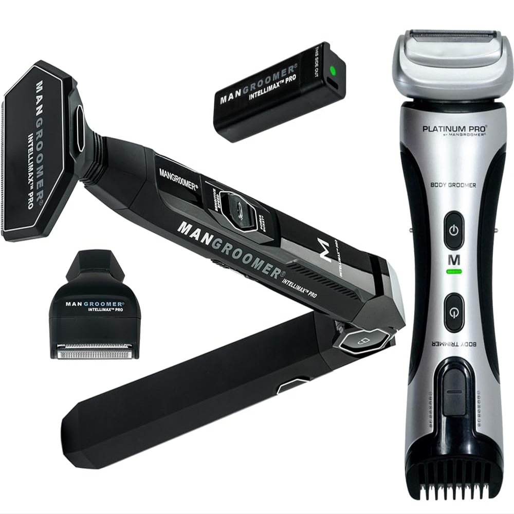 MANGROOMER $20 Body Groomer Bundle Offer - INTELLIMAX PRO 3.0 Back Shaver, get a Platinum PRO Body Groomer for only $20 Extra