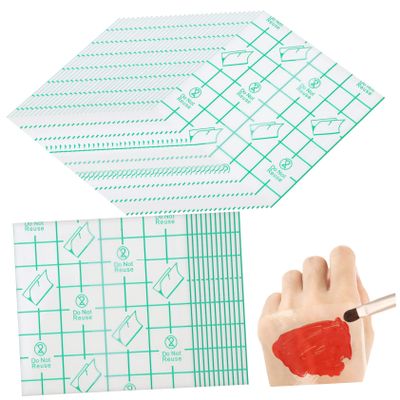 Baluue 200 Pcs Disposable Makeup Mixing Stickers Self Adhesive Cosmetic Palette Pads for Foundation and Lipstick Blending Convenient Hand for Beginners Artists and Salon Use