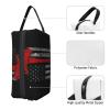 Juandeng Firefighter Axe Red Line Flag Print Makeup Bag,Travel Toiletry Bag,Cosmetic Bag,Hanging Tolietry Bag For Women Men,Gym Daily view 3