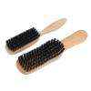 Aoaoy 2 PCS Beard Brush Ergonomic Handle Mustache Straightening Beard Grooming Styling Brush for Men view 2