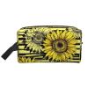 AOLXDE Bees Sunflowe Print Toiletry Bag Travel Organizer Cosmetic Bags Wash Bag For Men Women,For Travel Gym Daily view 1