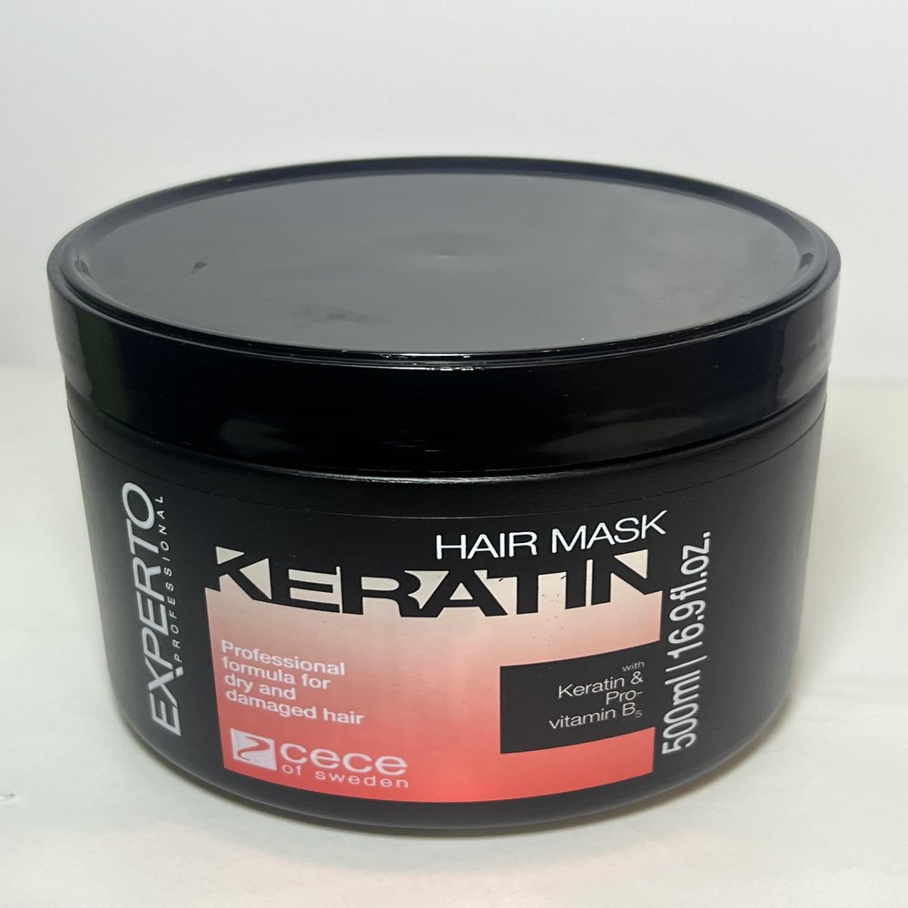 Keratin Professional Hair Mask, 500ml/16.9 fl.oz., Dry and Damaged Hair Treatment