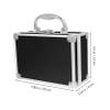 Beaupretty Aluminum Alloy Makeup Briefcase Portable Cosmetic Organizer Tool Storage Case Lightweight for Makeup Artists Hairstylists and Travel view 3