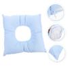 ABOOFAN Washable Hollow Face Pillow for Beauty Salons Comfortable Face Down Cushion for Massage Parlors Spa Table Use Skin Friendly Blue view 4