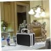 Baluue Portable Aluminum Alloy Makeup Case Small Cosmetic Organizer Box Travel Nail Supplies Storage Briefcase with Sturdy Lock for Easy Access view 2