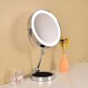 10X Lighted Makeup Mirror, 9inch 3 Color Dimmable Lights, 360Rotatable, Rechargeable Double Sided Magnifying Desk Mirror, Adjustable Vanity Mirror (Silver, 9inch) view 3
