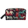 AOLXDE Various Kinds Of Horses Print Toiletry Bag Travel Organizer Cosmetic Bags Wash Bag For Men Women,For Travel Gym Daily view 1