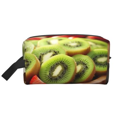 AOLXDE Kiwi Watermelon Print Toiletry Bag Travel Organizer Cosmetic Bags Wash Bag For Men Women,For Travel Gym Daily
