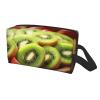 AOLXDE Kiwi Watermelon Print Toiletry Bag Travel Organizer Cosmetic Bags Wash Bag For Men Women,For Travel Gym Daily view 2