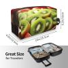 AOLXDE Kiwi Watermelon Print Toiletry Bag Travel Organizer Cosmetic Bags Wash Bag For Men Women,For Travel Gym Daily view 4