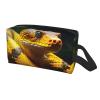Juandeng Yellow Snake Print Makeup Bag,Travel Toiletry Bag,Cosmetic Bag,Hanging Tolietry Bag For Women Men,Gym Daily view 2