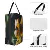 Juandeng Yellow Snake Print Makeup Bag,Travel Toiletry Bag,Cosmetic Bag,Hanging Tolietry Bag For Women Men,Gym Daily view 3