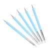 FOMIYES 5Pcs Dual Ended Silicone Nail Dotting Pens Lightweight Nail Art Brush for DIY Gel Drawing and Painting Liner Tools for Manicure and Travel view 1