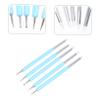 FOMIYES 5Pcs Dual Ended Silicone Nail Dotting Pens Lightweight Nail Art Brush for DIY Gel Drawing and Painting Liner Tools for Manicure and Travel view 3