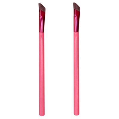 Ipetboom 2pcs Angled Eyebrow Brush for Women Portable Lightweight Makeup Tools with Design for Grooming Shaping Brows Using Powder Mascara